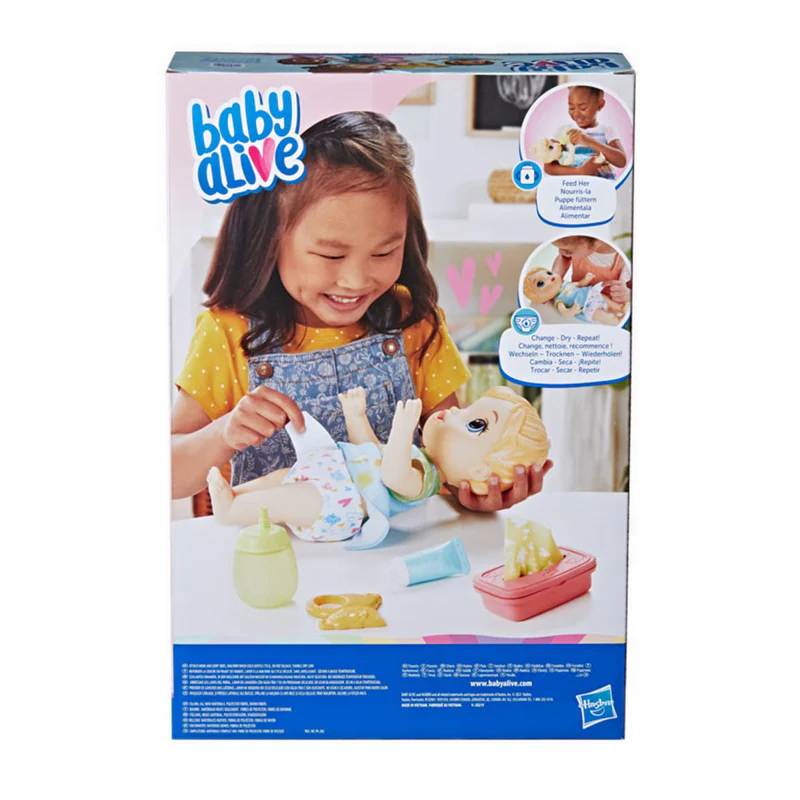 Baby Alive Change ‘n Play Baby Doll, Blonde Hair - BYAF4150 - Image 5