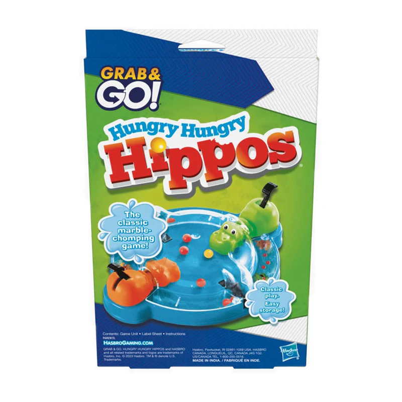 Hasbro Games Grab and Go Hungry Hungry Hippos - GSSF8255 - Image 5