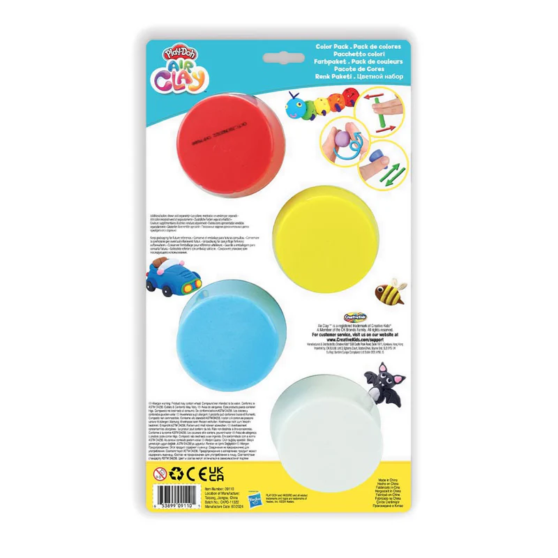 PlayDoh AIr Clay Color Pack (4 Containers) - PDC09110 - Image 4