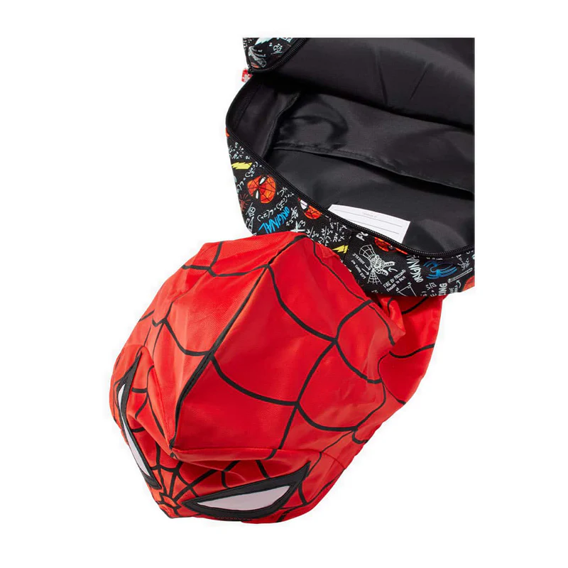 Smiggle Spider-Man Junior Character Hoodie Backpack  - IGL445071BLK - Image 3